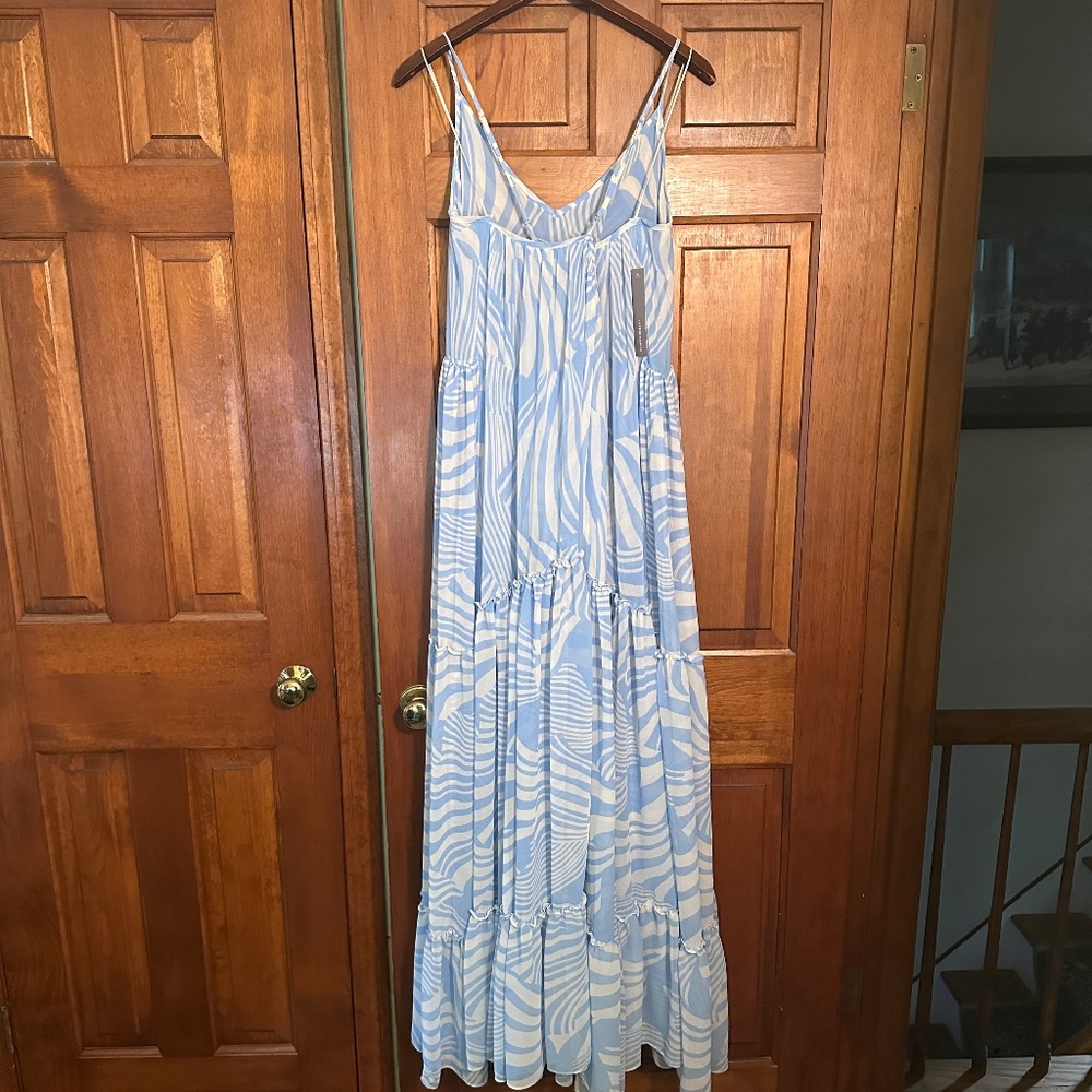 NEW Anthropologie Misa Los Angeles Kalita Maxi Dress in Casablanca Blue Shell XL - Picture 7 of 15